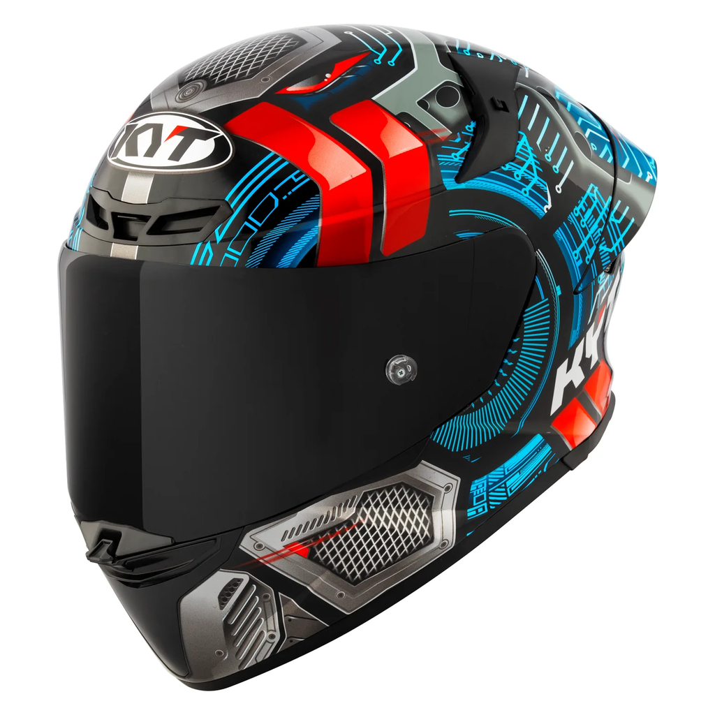KYT TT Revo Synchrotron Gloss Helmet, view 3