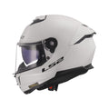Gloss white FF320 Stream II helmet, dark visor and chin guard