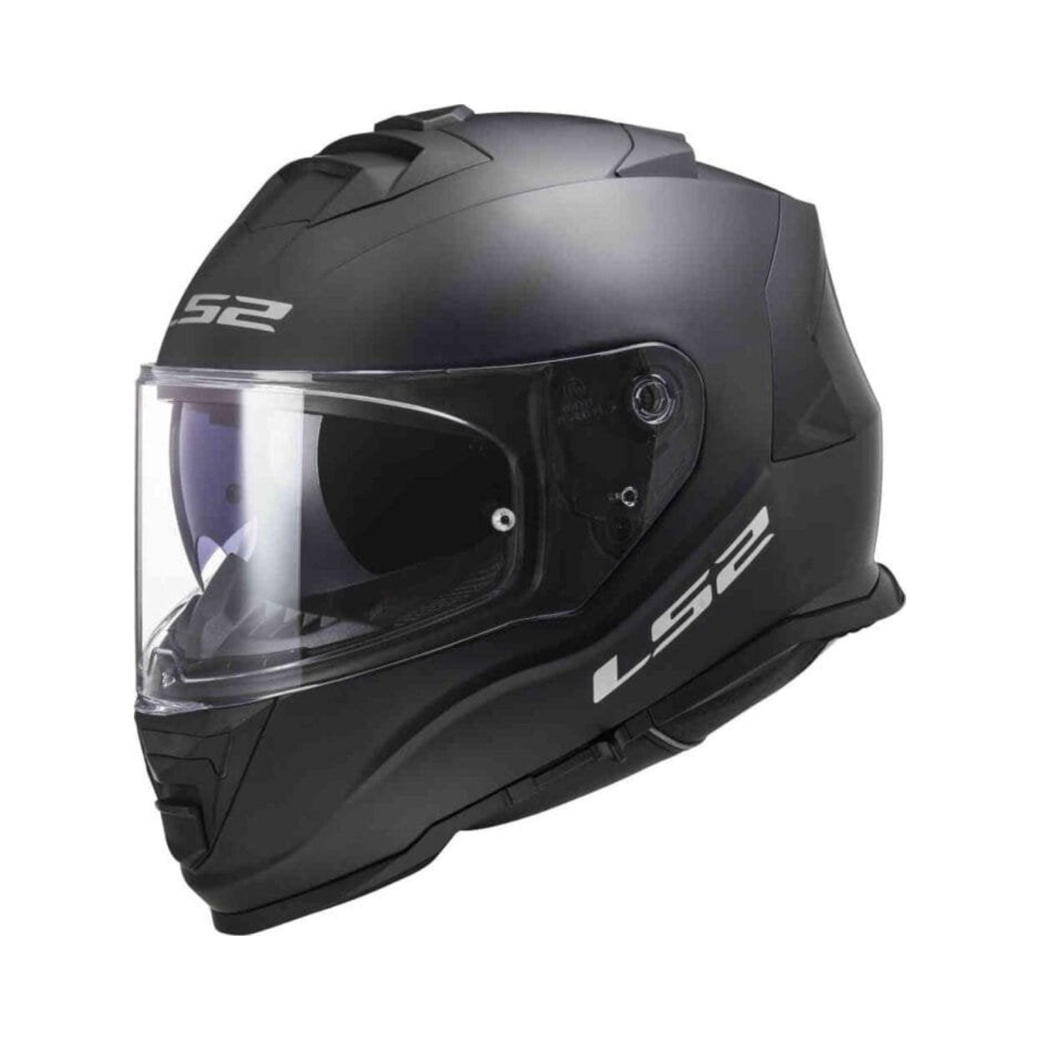 FF800 Storm II full-face helmet, solid matt black, clear visor