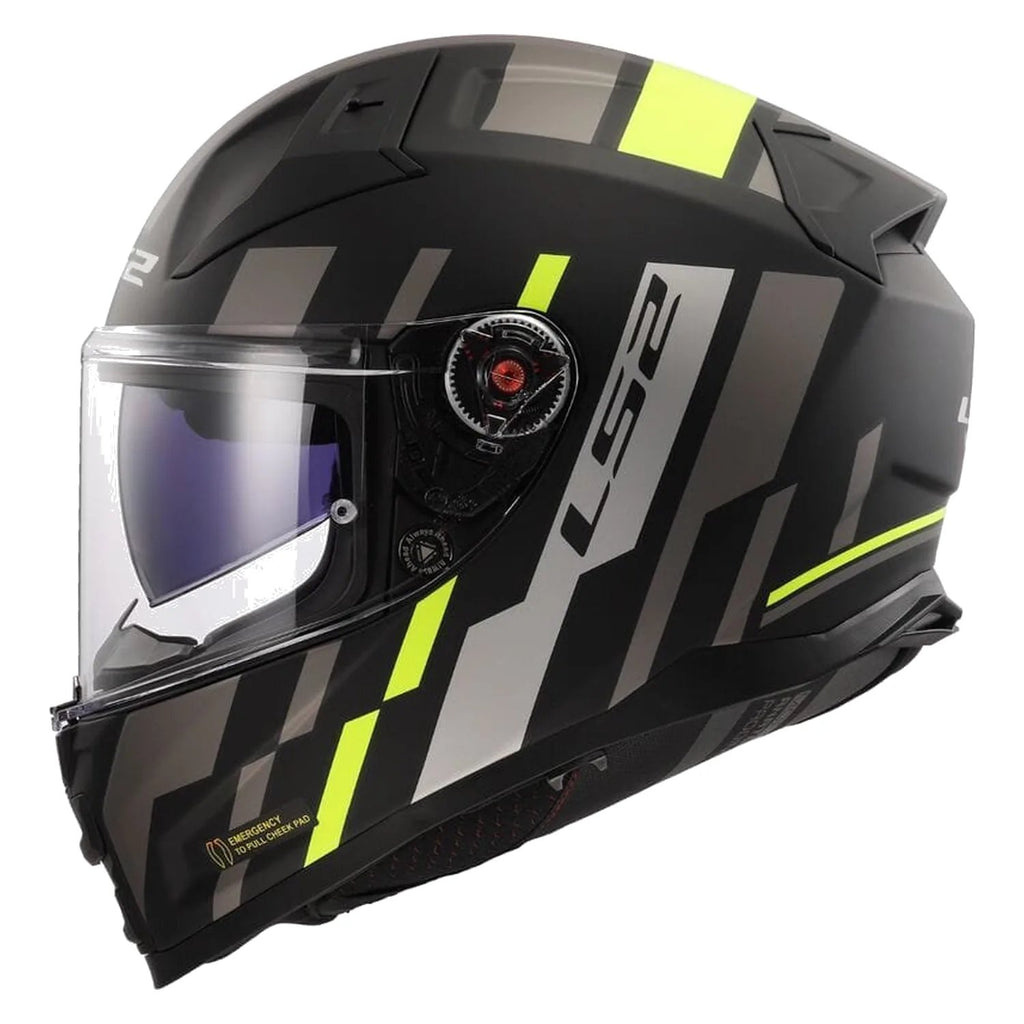 FF811 VECTOR II TRON MATT BLACK H-V YELLOW in ff811 vector ii tron matt black h-v yellow, view 2
