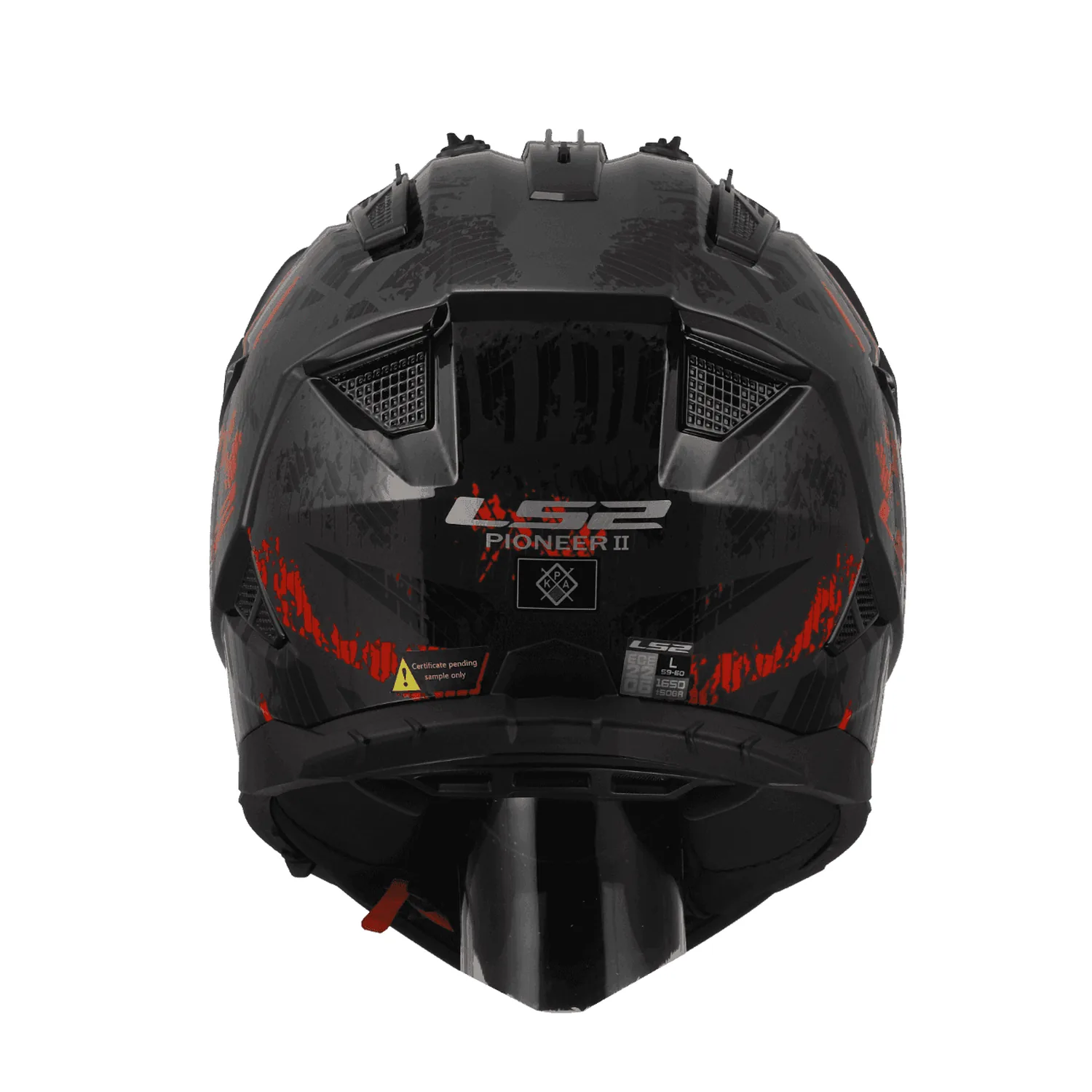 MX436 PIONEER II CRAZY GLOSS BLACK RED-06 in mx436 pioneer ii crazy gloss black red-06, view 3