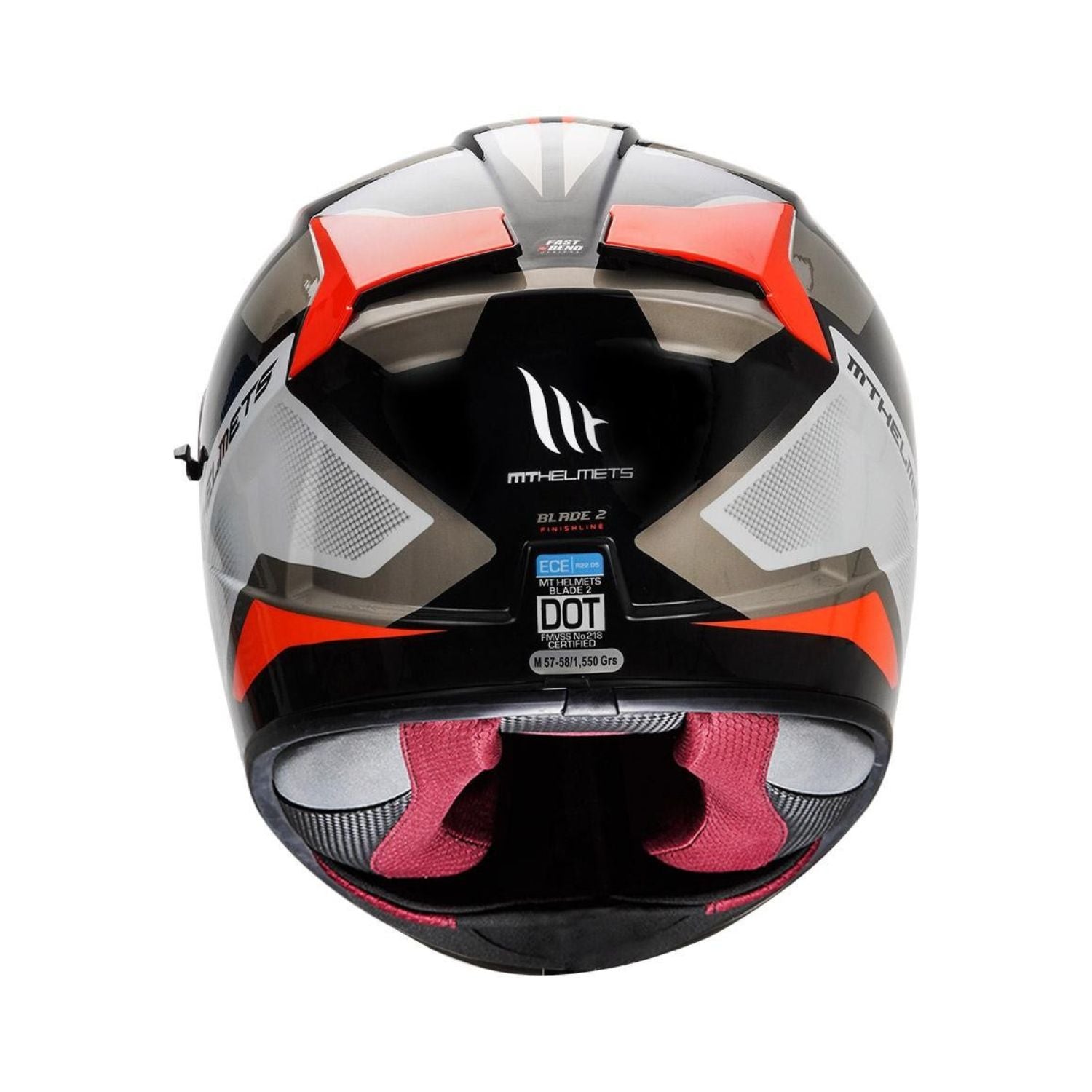 MT Blade2 SV Finishline Helmet (Gloss Red Black)