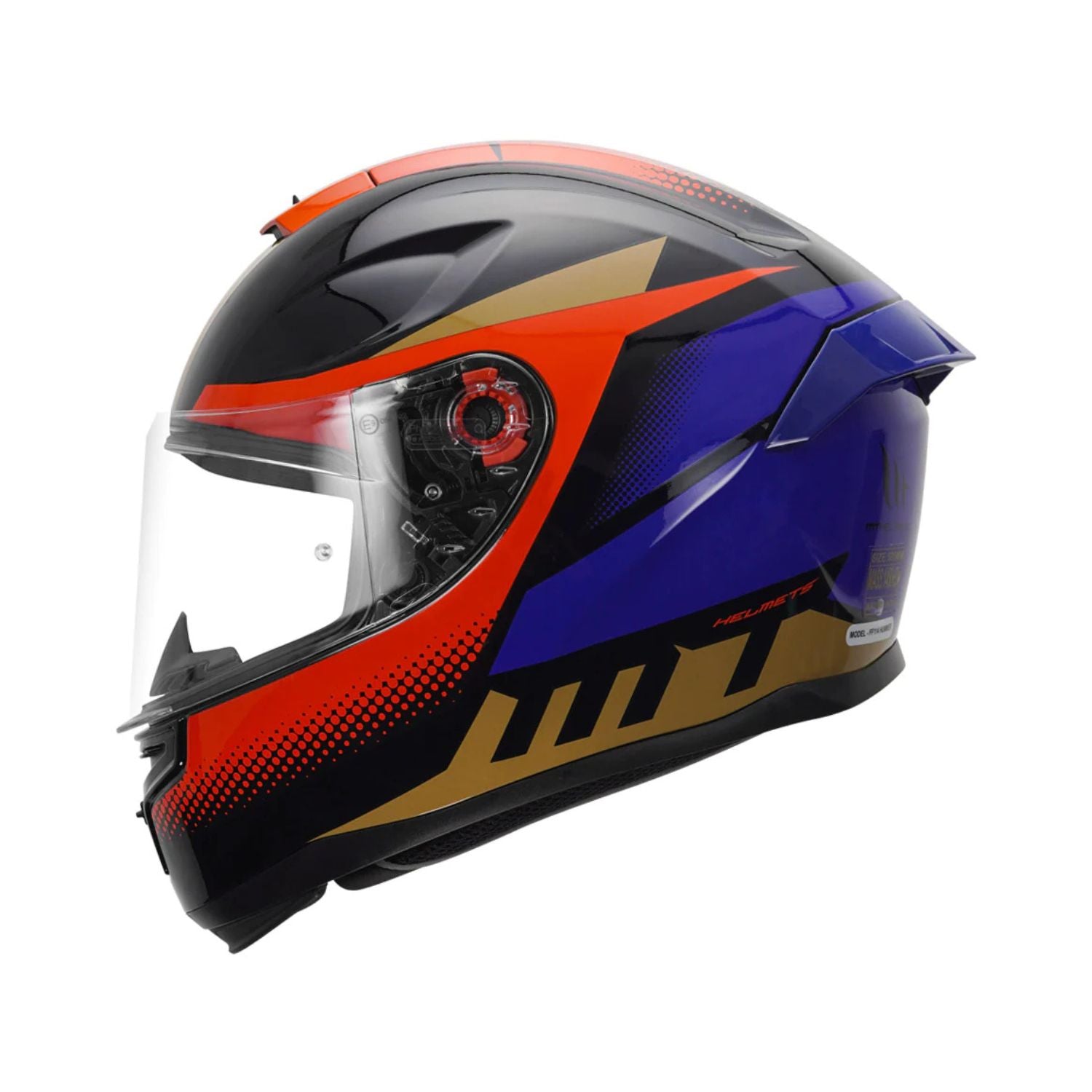 MT Hummer Brick Helmet (Gloss Blue)