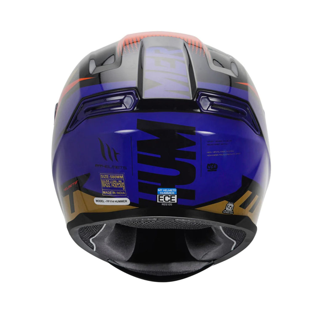 MT Hummer Brick Helmet (Gloss Blue)