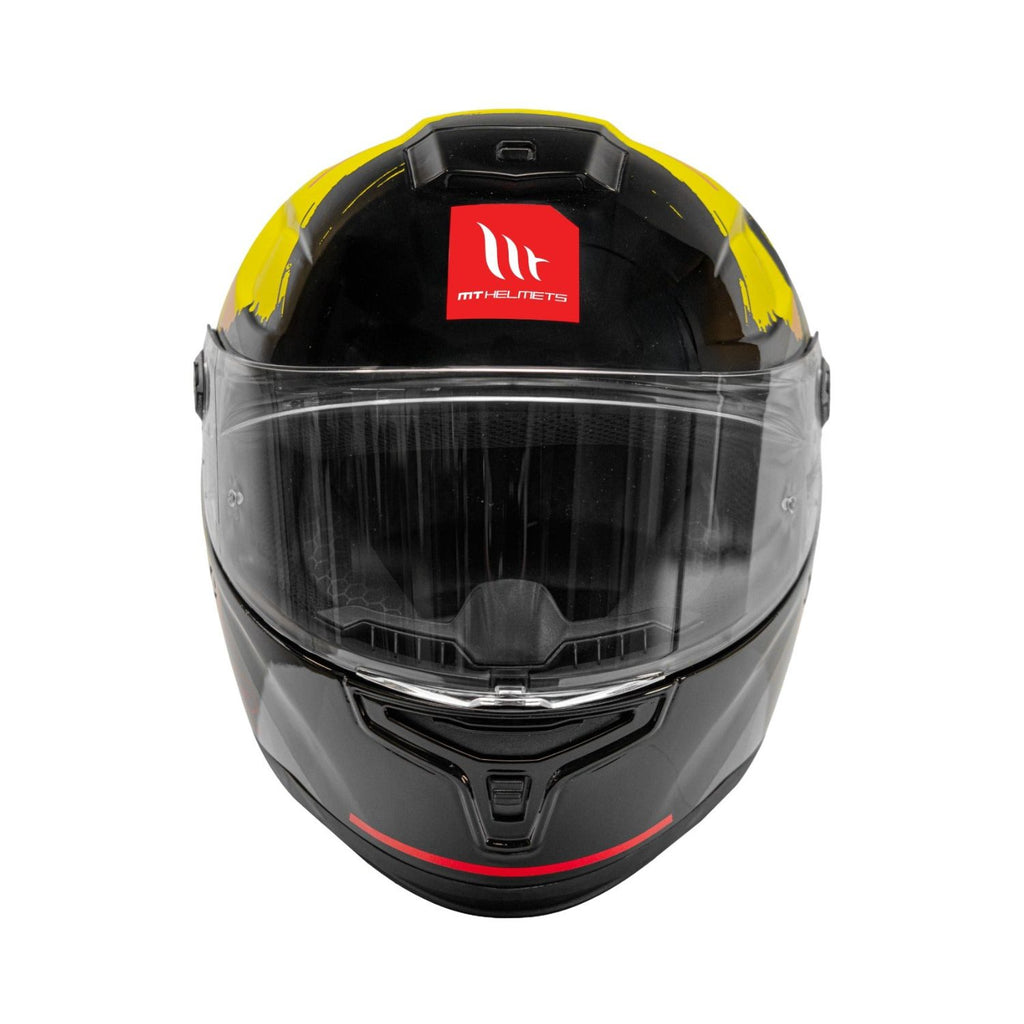 MT Hummer Monti B3 Helmet (Gloss Black Yellow)