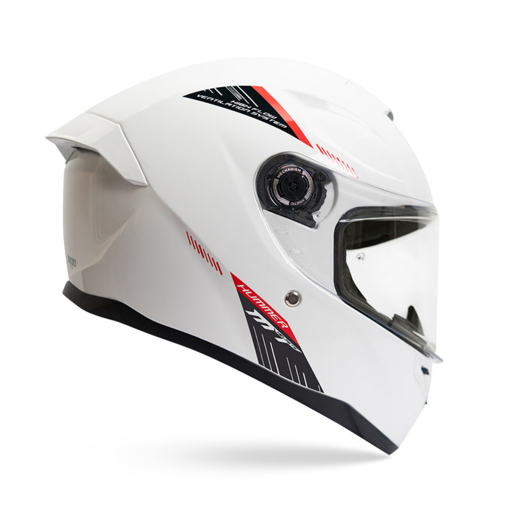 MT Hummer SOLID A0 Helmet (Gloss Pearl White)