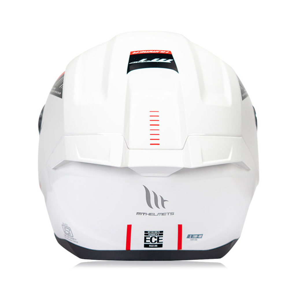 MT Hummer SOLID A0 Helmet (Gloss Pearl White)