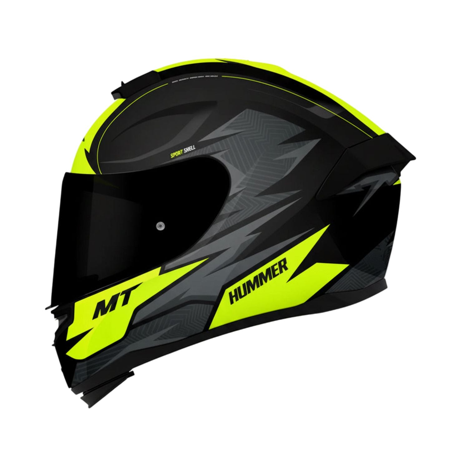 MT Hummer Shine B3 Helmet (Gloss Black Fluro)