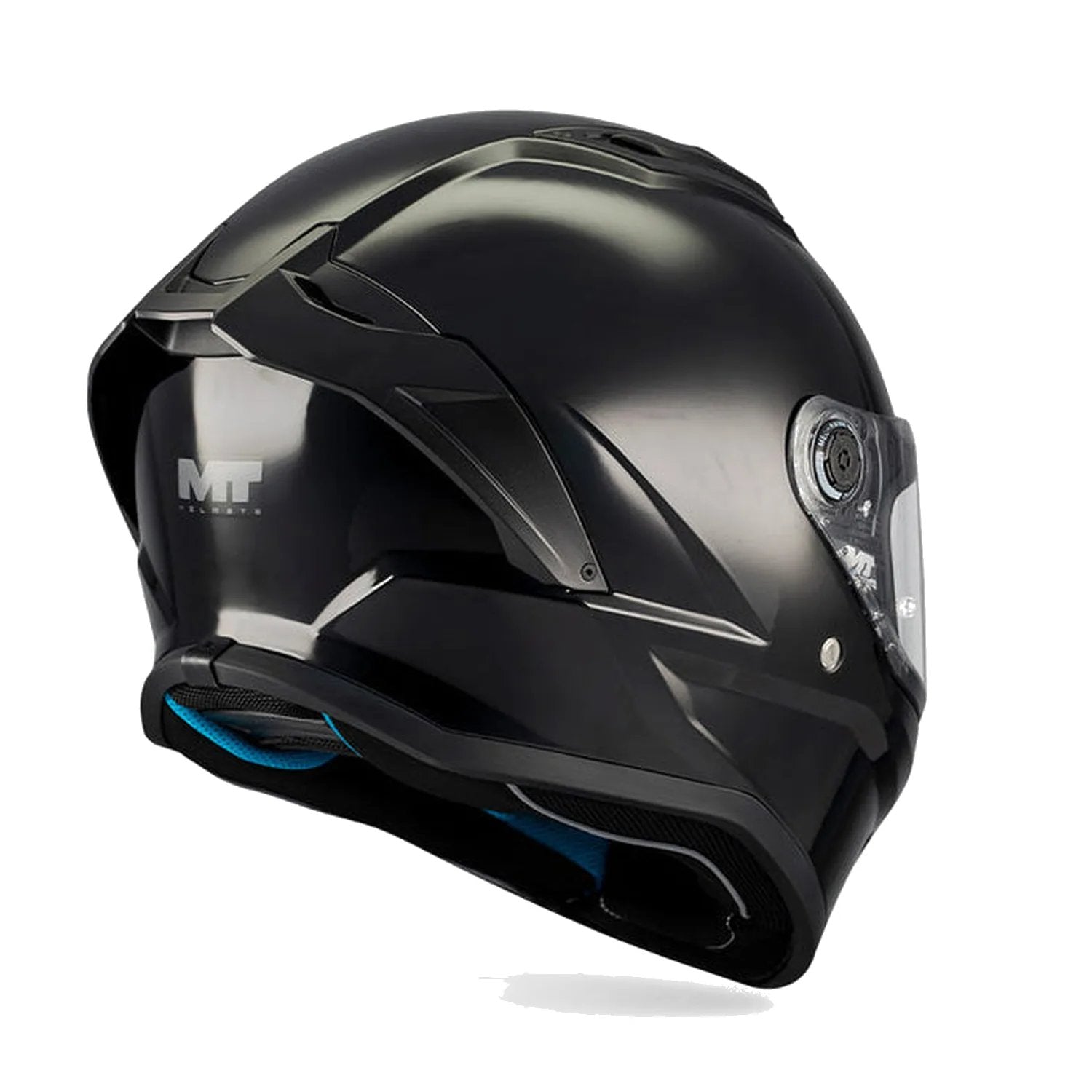 MT Stinger 2 Pure A1 Gloss Black Helmet in black, view 2