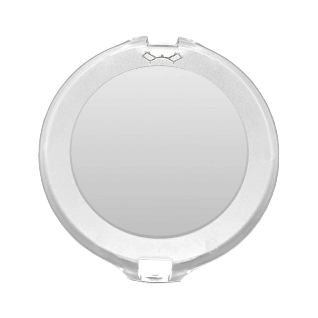 Klarer Filtereinsatz rund mit transparenter Linse und Clip