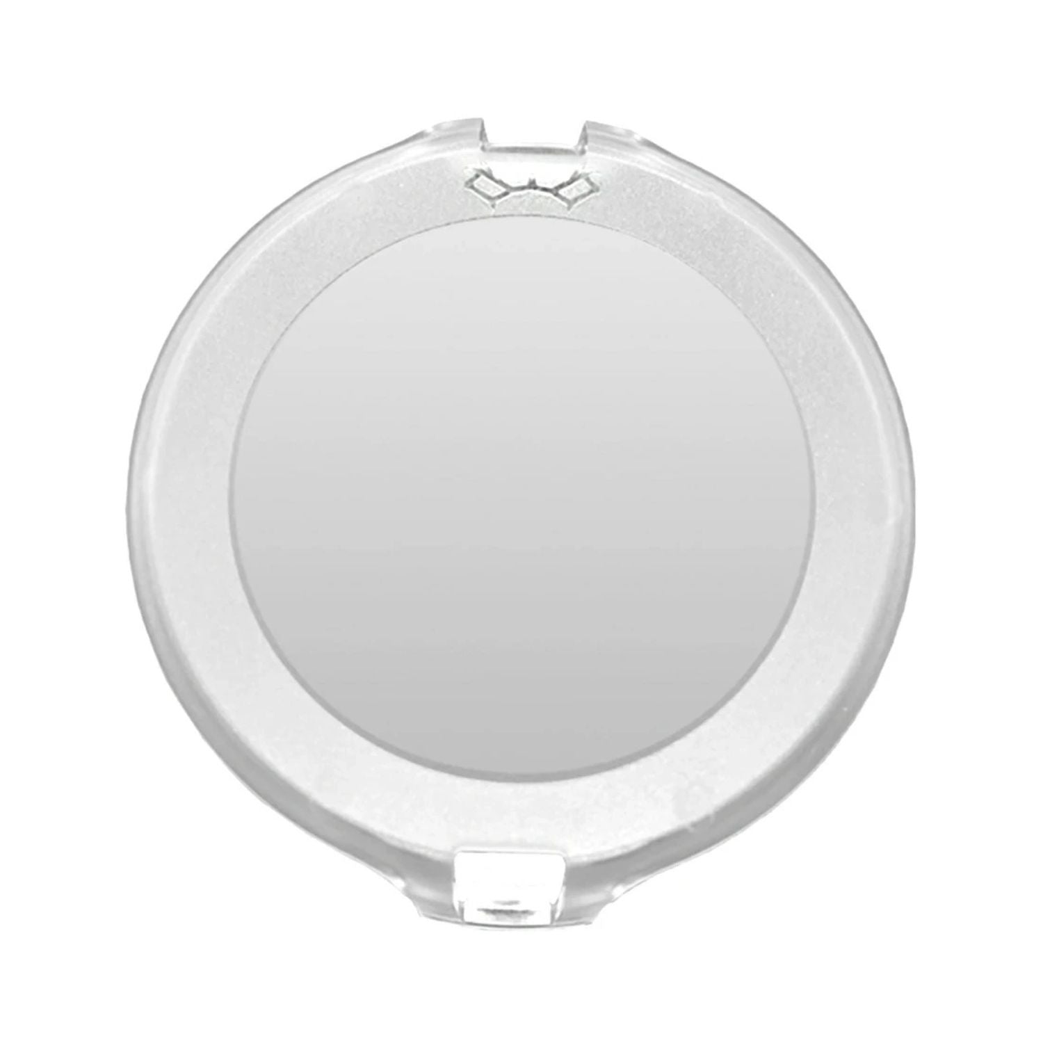 Klarer Filtereinsatz rund mit transparenter Linse und Clip