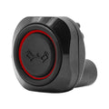 Maddog switch with red-ring icon, rubber housing and wire-harness connection boot