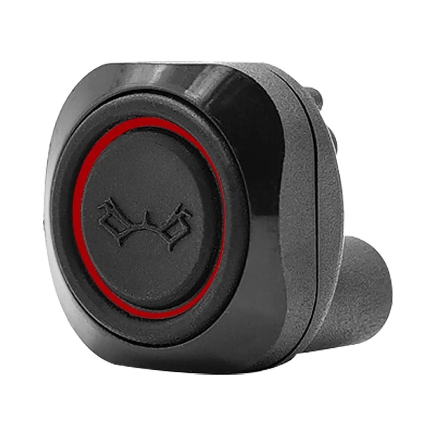 Switch button with red ring and icon, black housing for Maddog Switch and Wire Harness