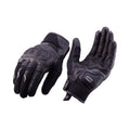 Reise Austra riding gloves in black, padded knuckles and textured grip palms