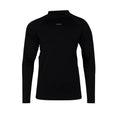 Reise Haut performance base layer top in black, front view