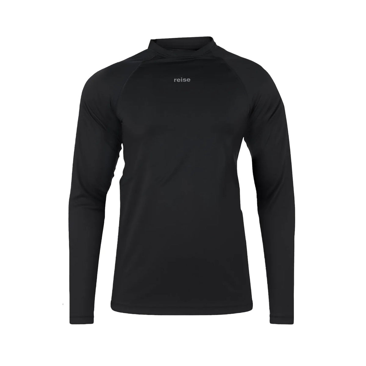 Reise Haut performance base layer top in graphite, front view