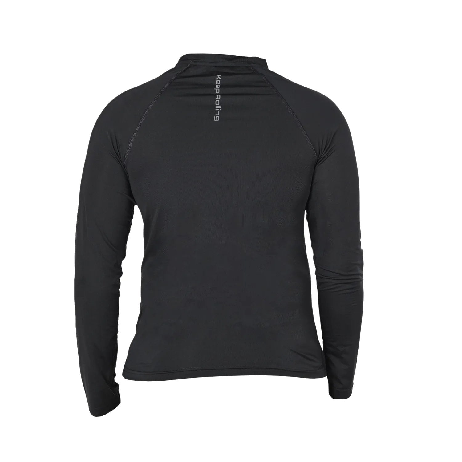 Reise Haut base layer top in graphite, back with reflective detail