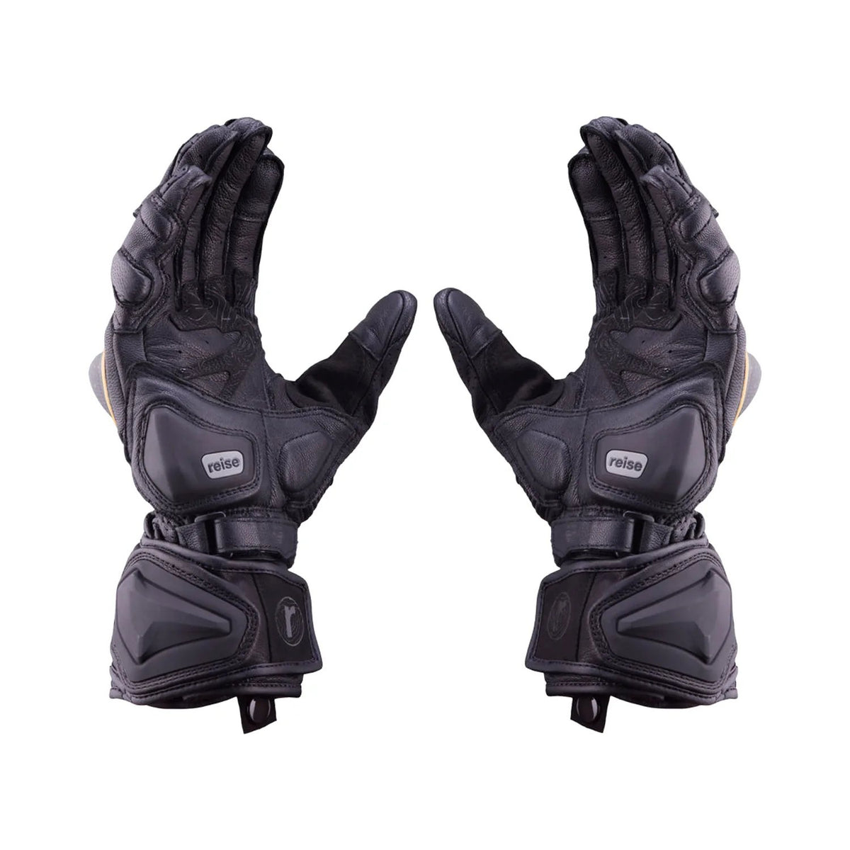 Reise Rhodes gloves in orange, goat leather palm with TPU slider