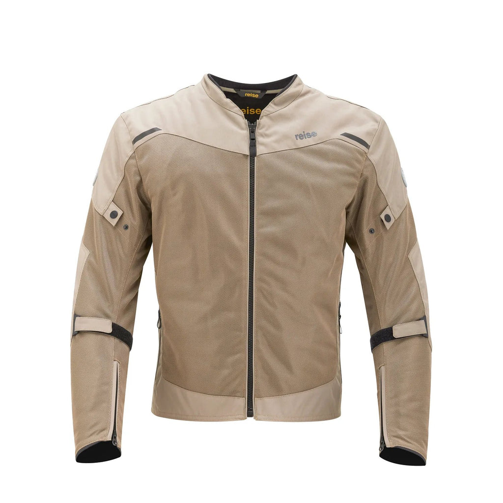 Reise Rizo urban mesh riding jacket in sand, front view