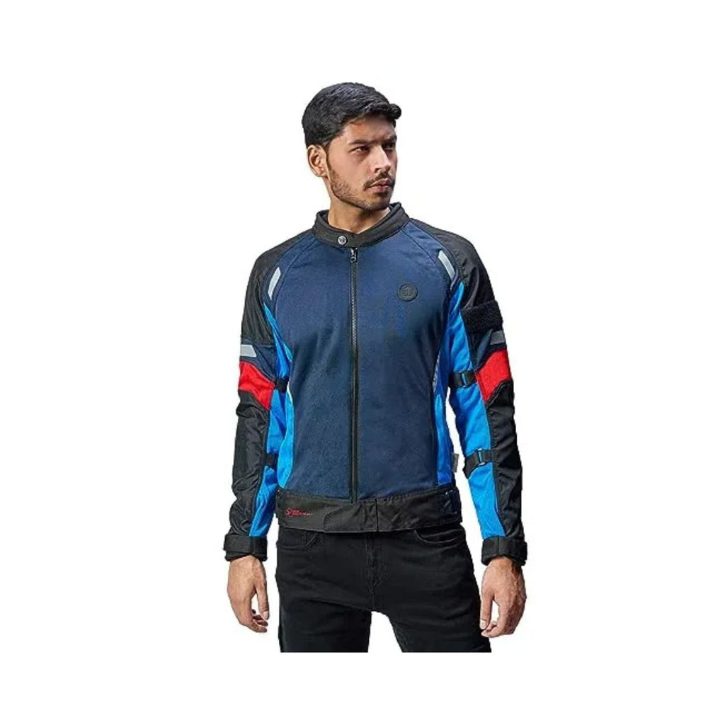Streetwind R-Jacke (Eco Blue) mit Frontreißverschluss und farbigen Ärmel-Panels