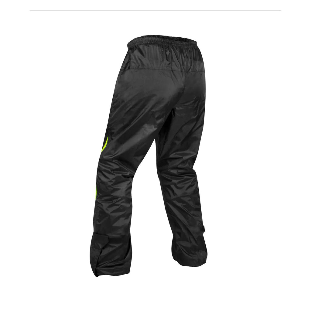 Rynox H2GO Pro rain pants worn over riding gear
