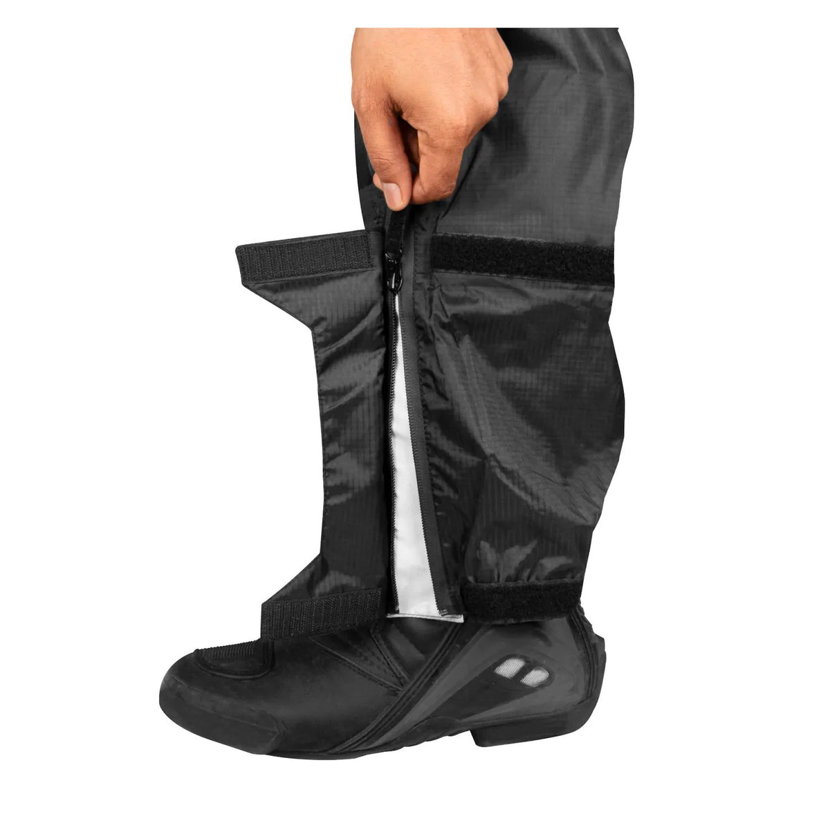 Rynox H2GO Pro rain pants waist adjustment detail