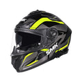 Typhoon Azonix GL 264 Klapphelm, schwarz mit Neon-Gelb und Klarsichtvisier