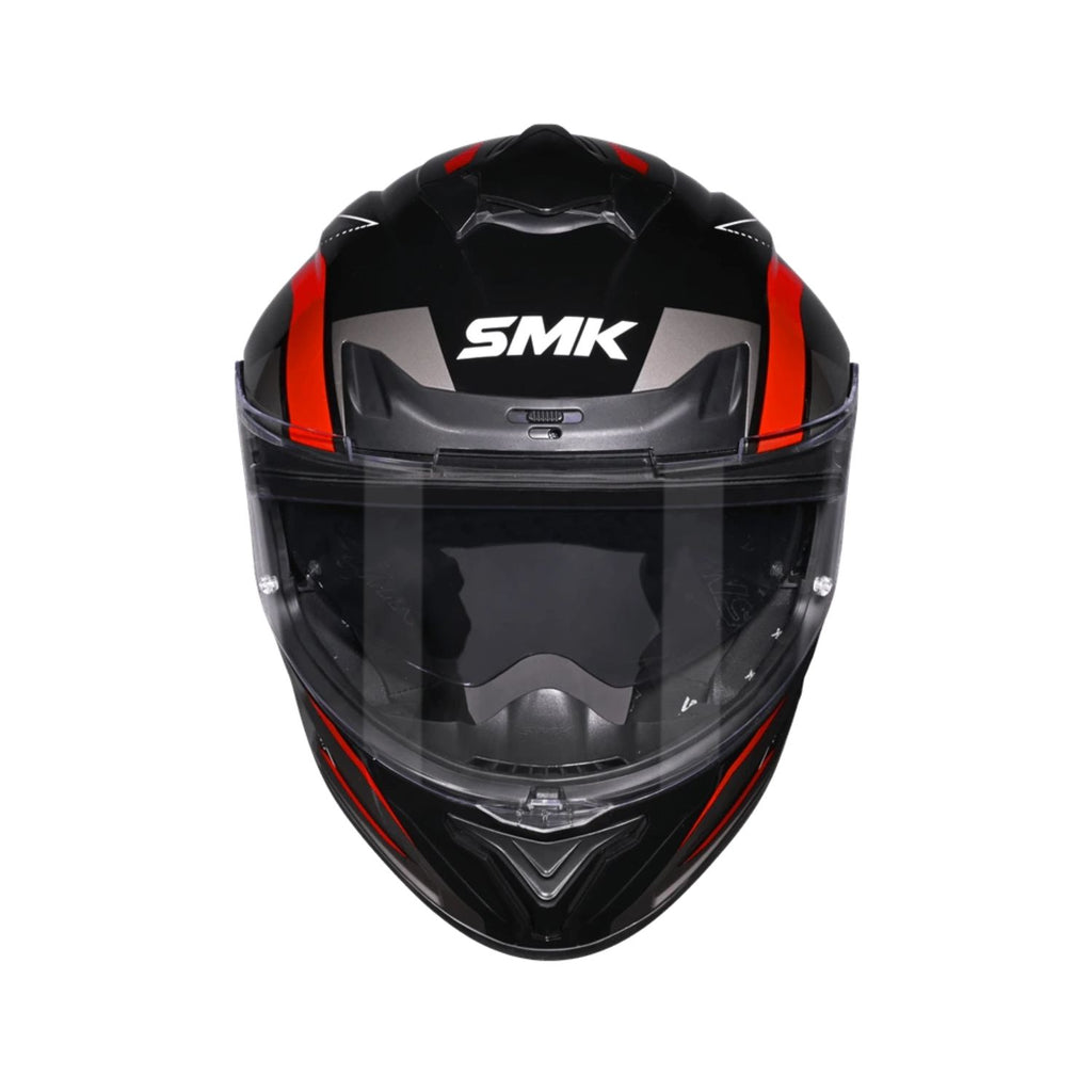 Typhoon Azonix MA 263 helmet, black with red trim, tinted face shield