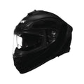 SMK Typhoon Dual Spoiler MA 200 helmet, matt black, open-face with clear visor