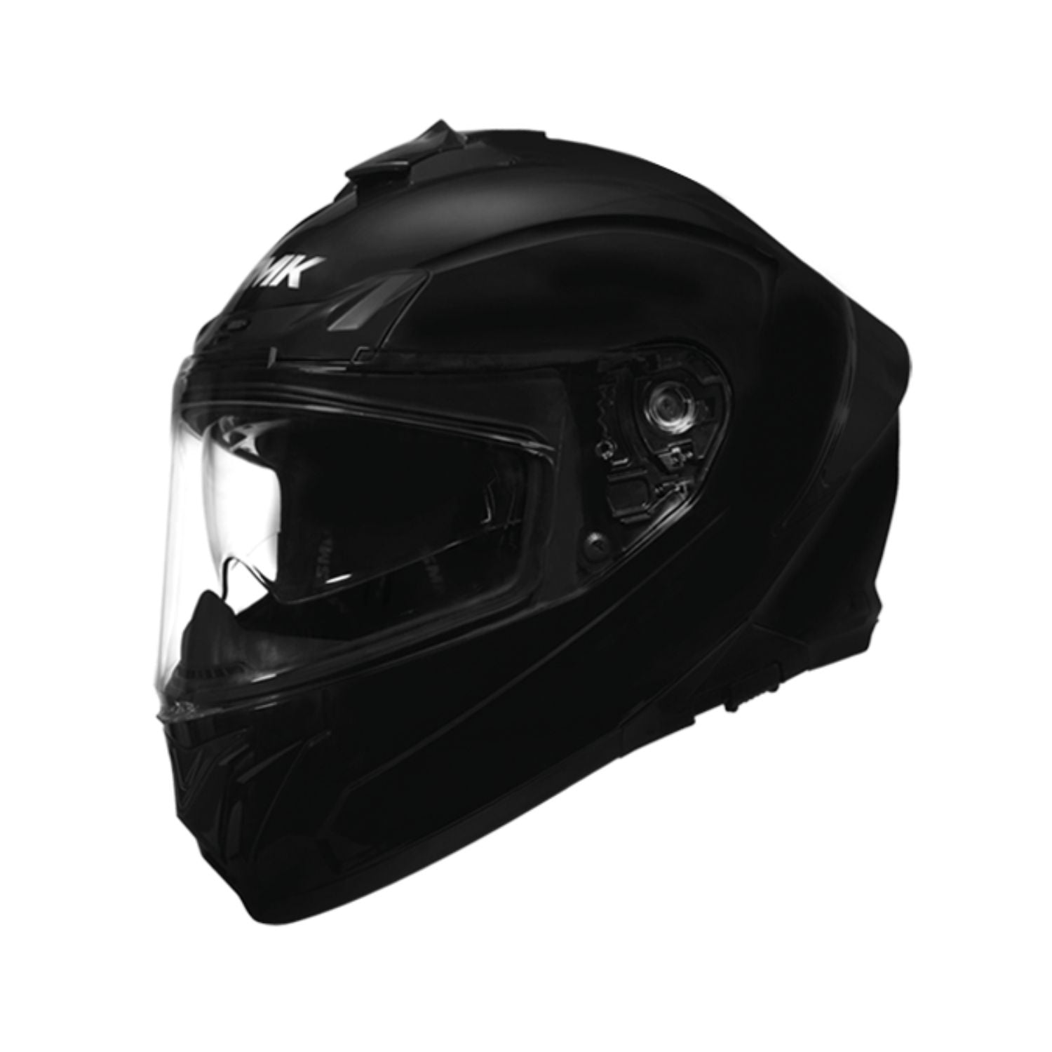 SMK Typhoon Dual Spoiler MA 200 helmet, matt black, open-face with clear visor