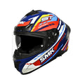 SMK Typhoon Sports Tourer GL 534 helmet, blue/black with visor and graphics