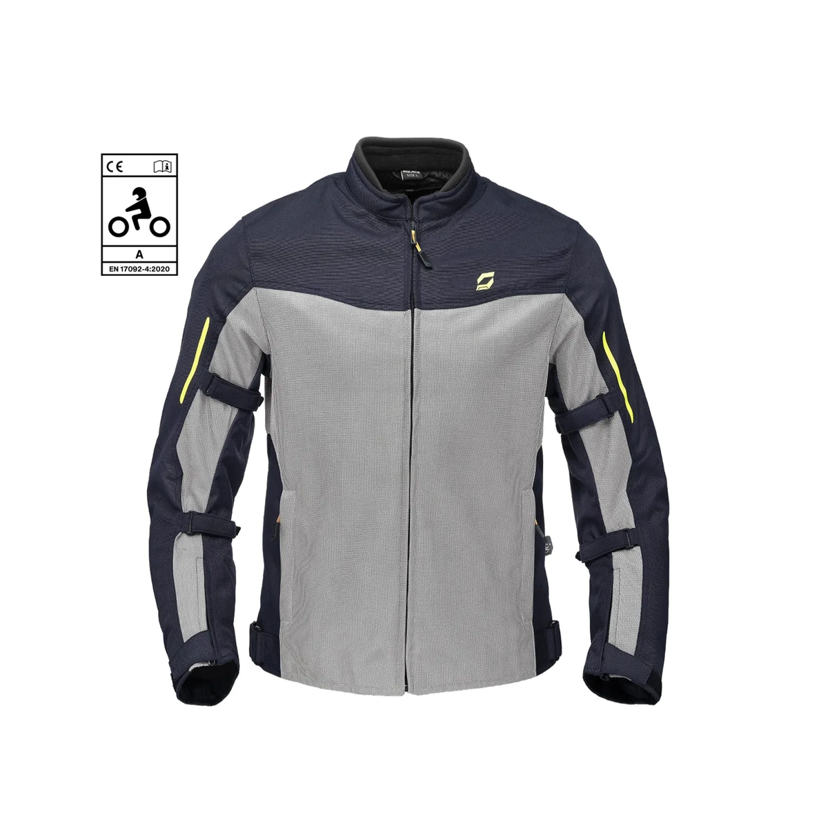 Thrift Mesh Jacket in blue and silver, view 1