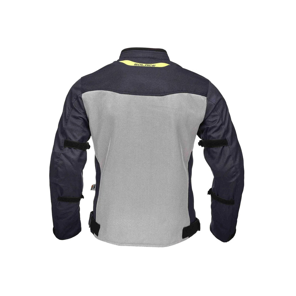 Thrift Mesh Jacket in blue and silver, view 2