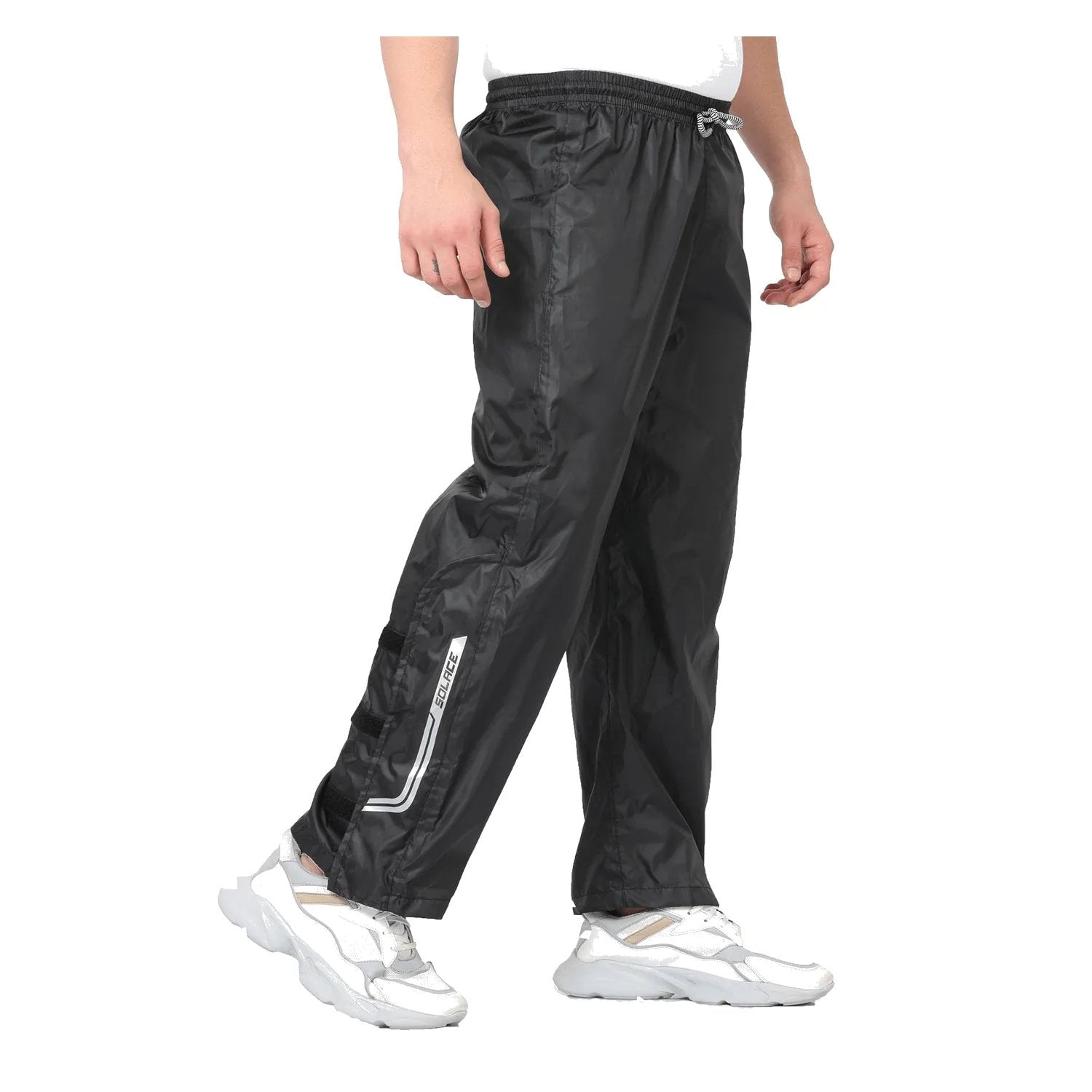 Solace RainPro V3.0 pant in black, back with reflective inserts