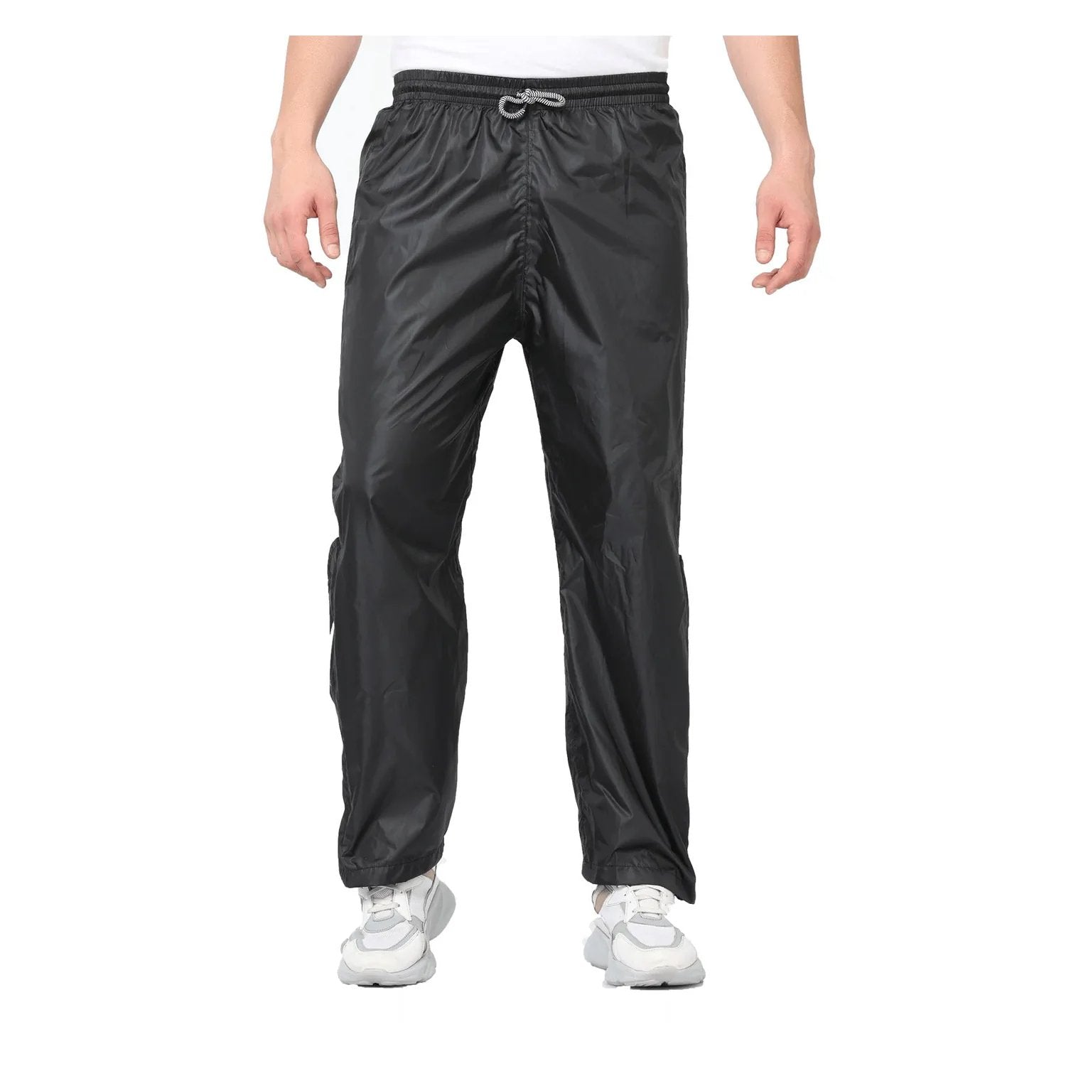 Solace RainPro V3.0 pant in black, detail of sealed seams and pockets