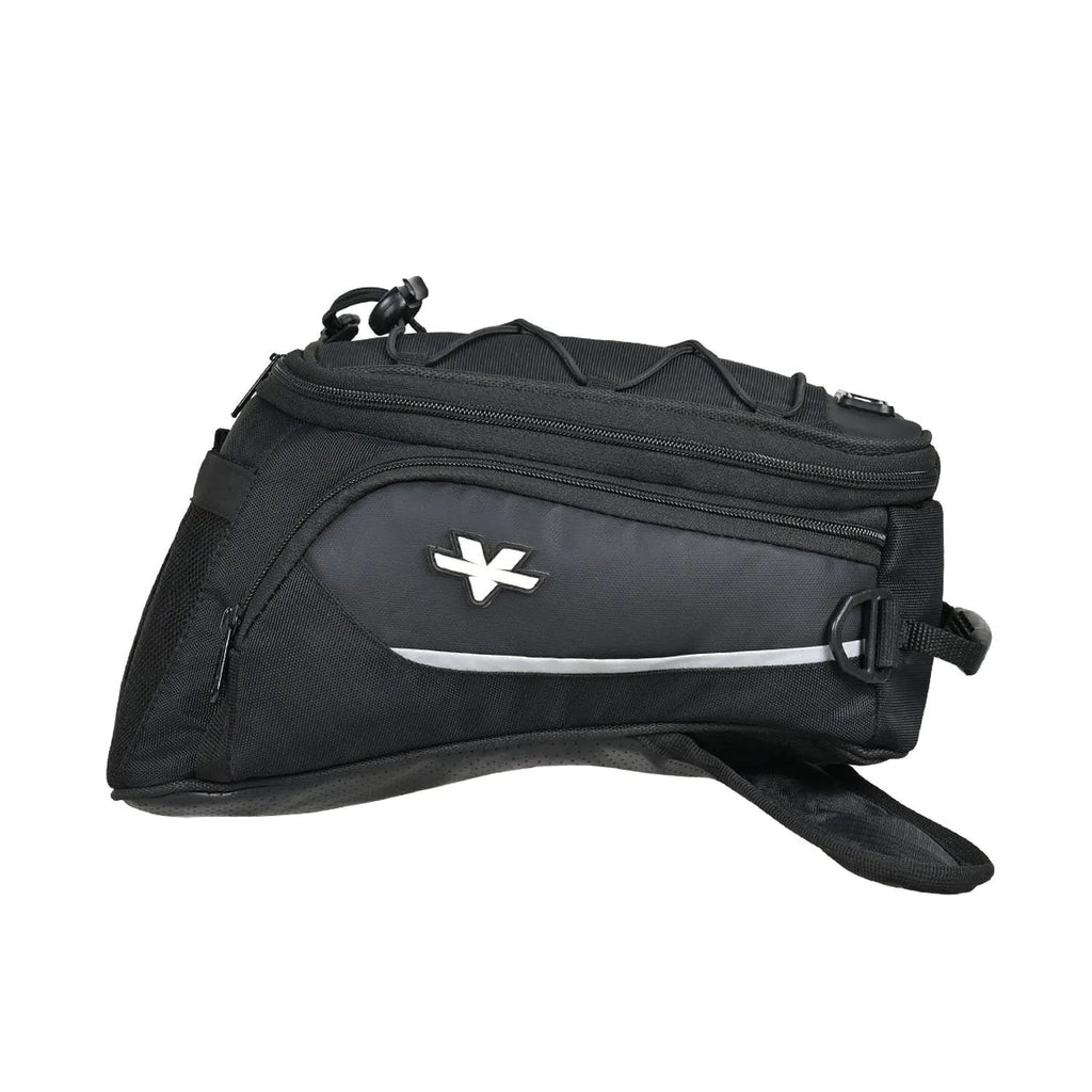 Viaterra Ace magnetic tank bag fitted to a steel fuel tank