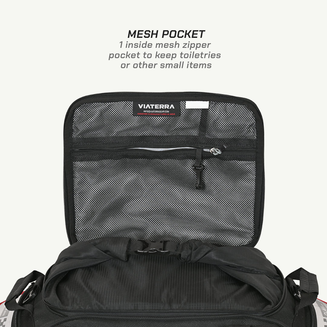 Viaterra Claw Mini tail bag with POD expander attached to MOLLE webbing