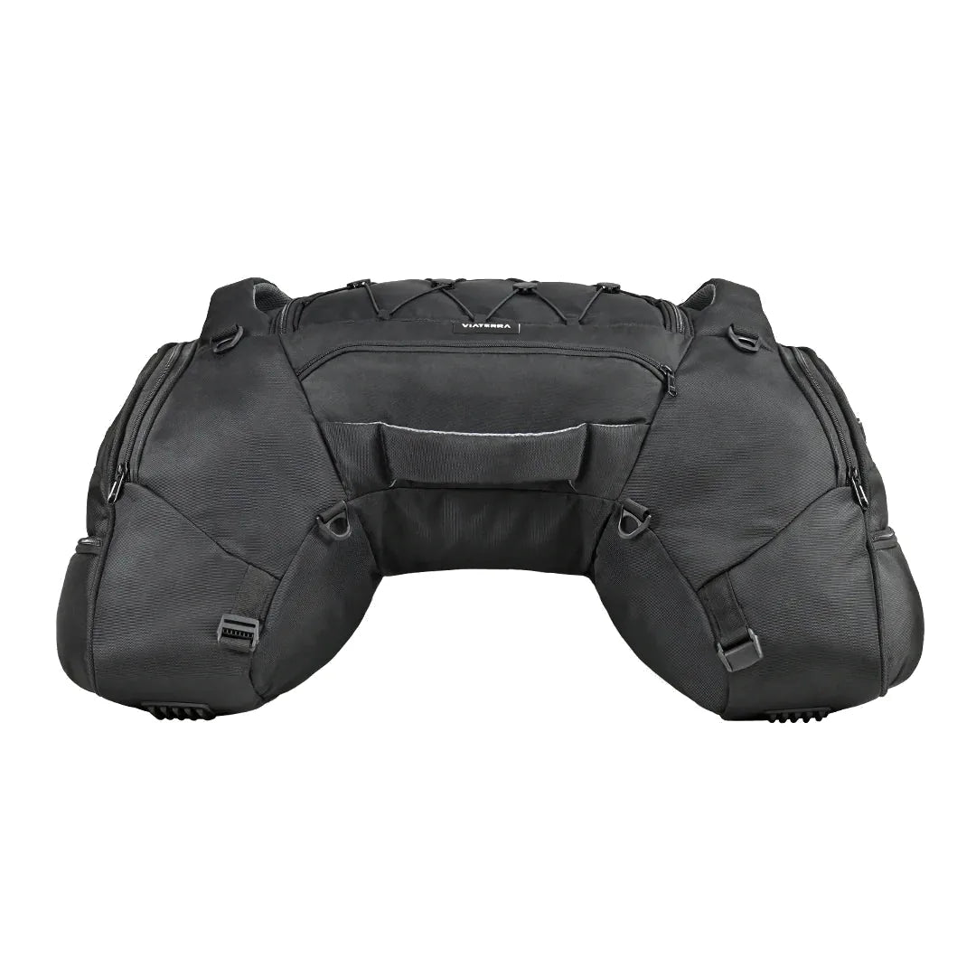 Viaterra Claw Pro tail bag side view showing zippered quick-access pocket