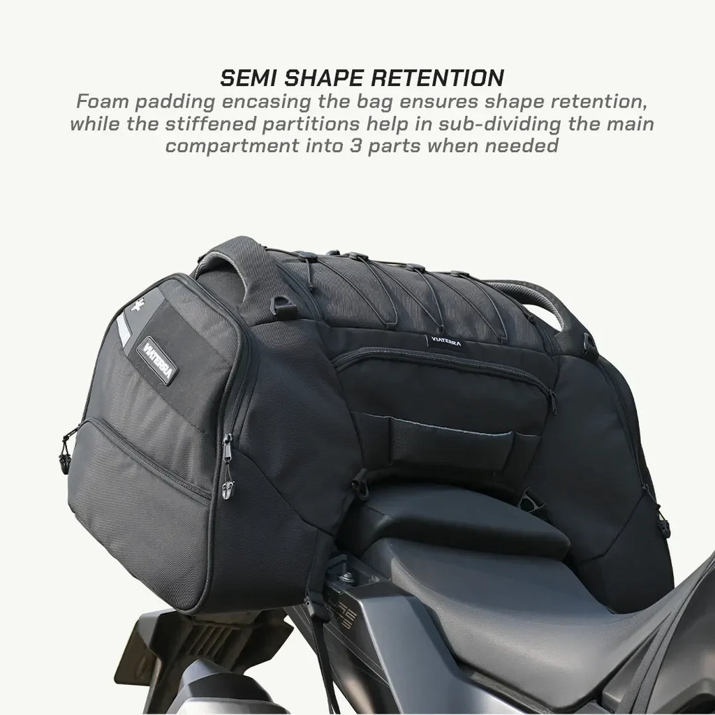 Viaterra Claw Pro tail bag YKK zipper and Duraflex fitting detail