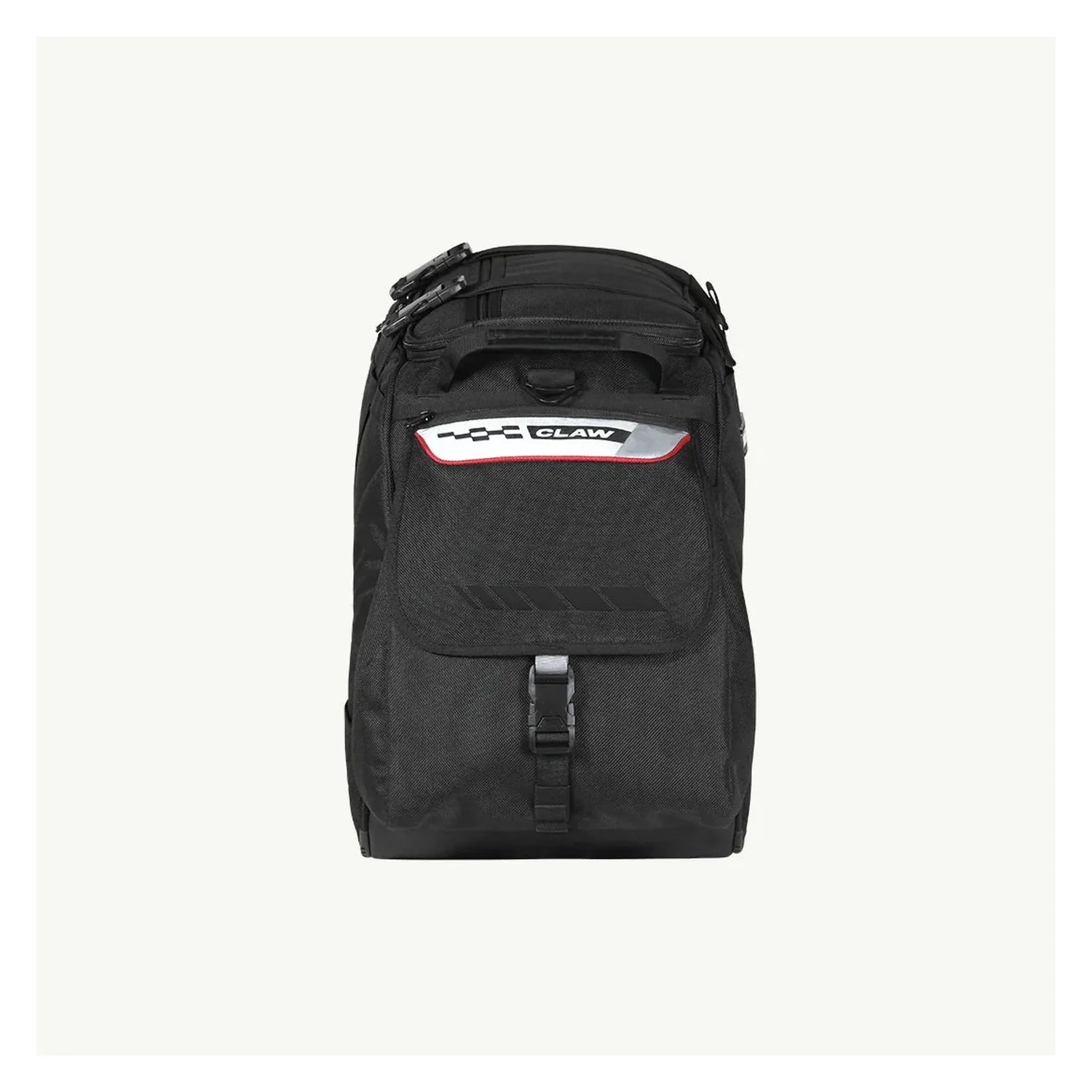 Viaterra Claw black tail bag mounted on a motorcycle