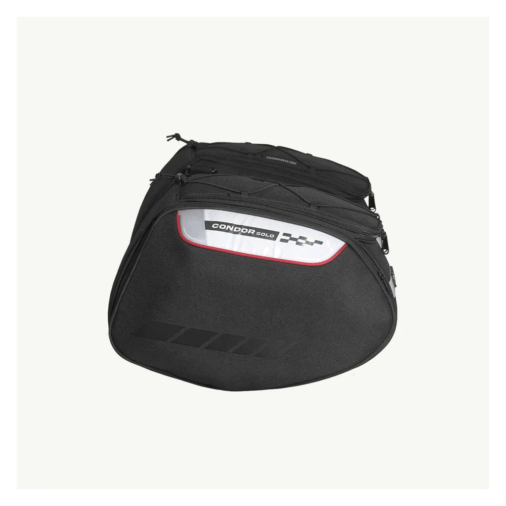 Viaterra Condor saddlebag waterproof liner and closure detail