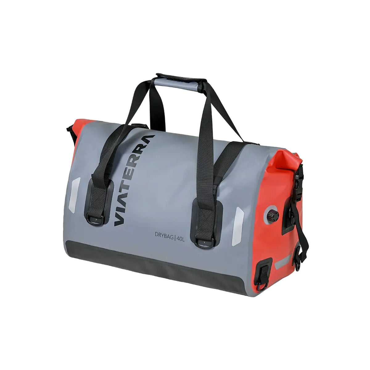 Viaterra DryBag 40 litre waterproof motorcycle tail bag in grey