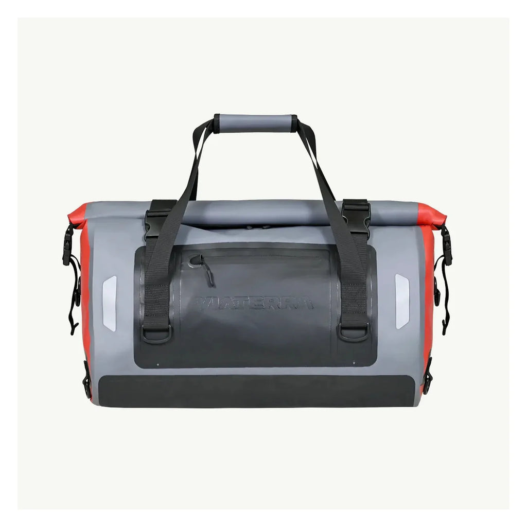 Viaterra DryBag roll-top seal and strap detail