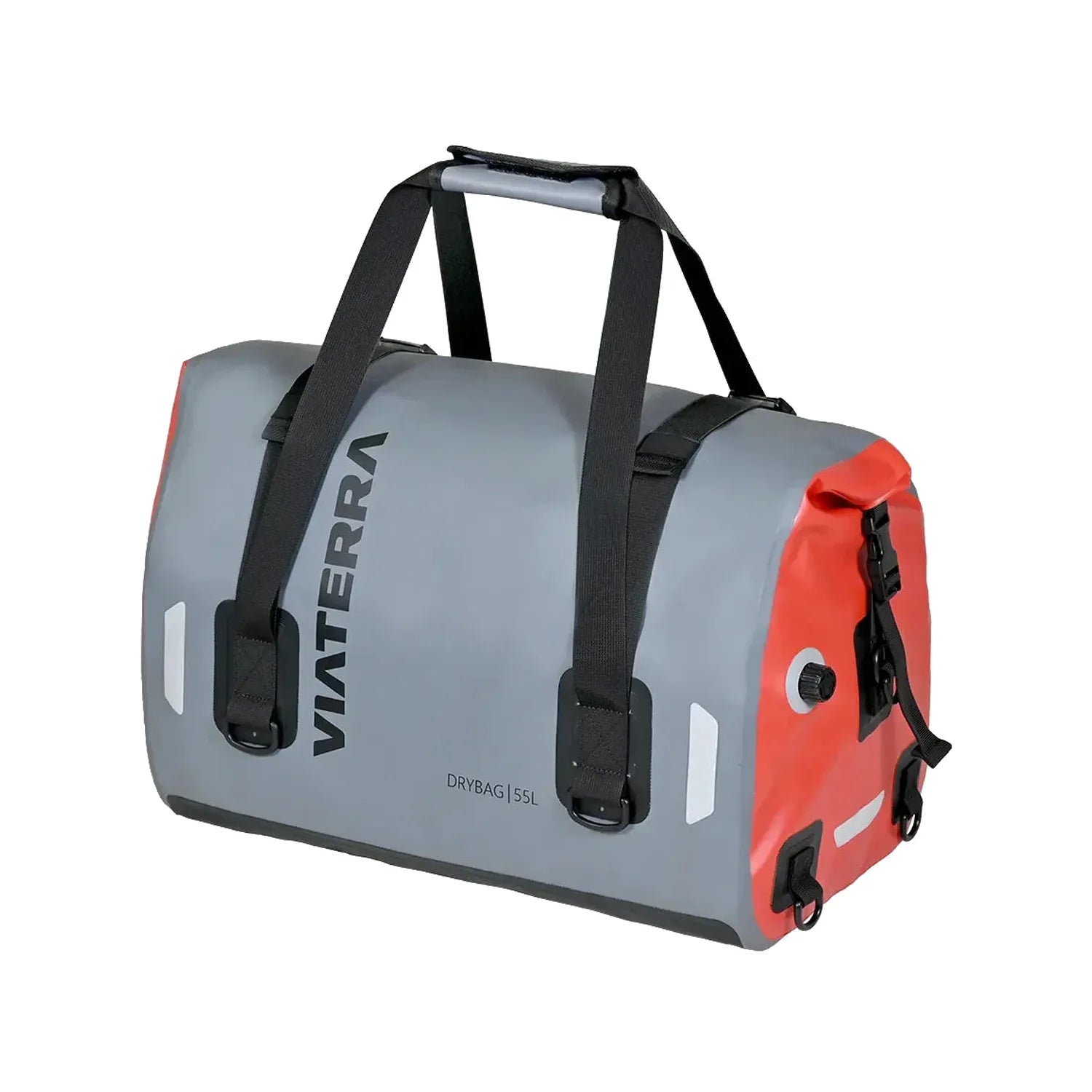 Viaterra DryBag 55 litre waterproof motorcycle tail bag in grey
