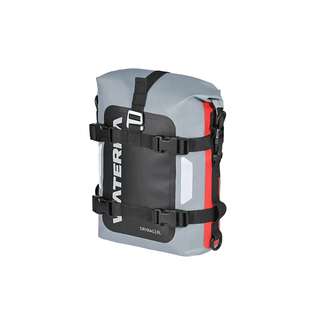 Viaterra DryBag 8 litre waterproof motorcycle bag in grey