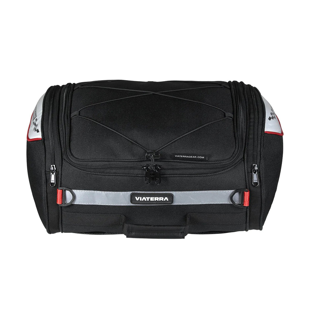 Viaterra Element tail bag side profile with mounting straps