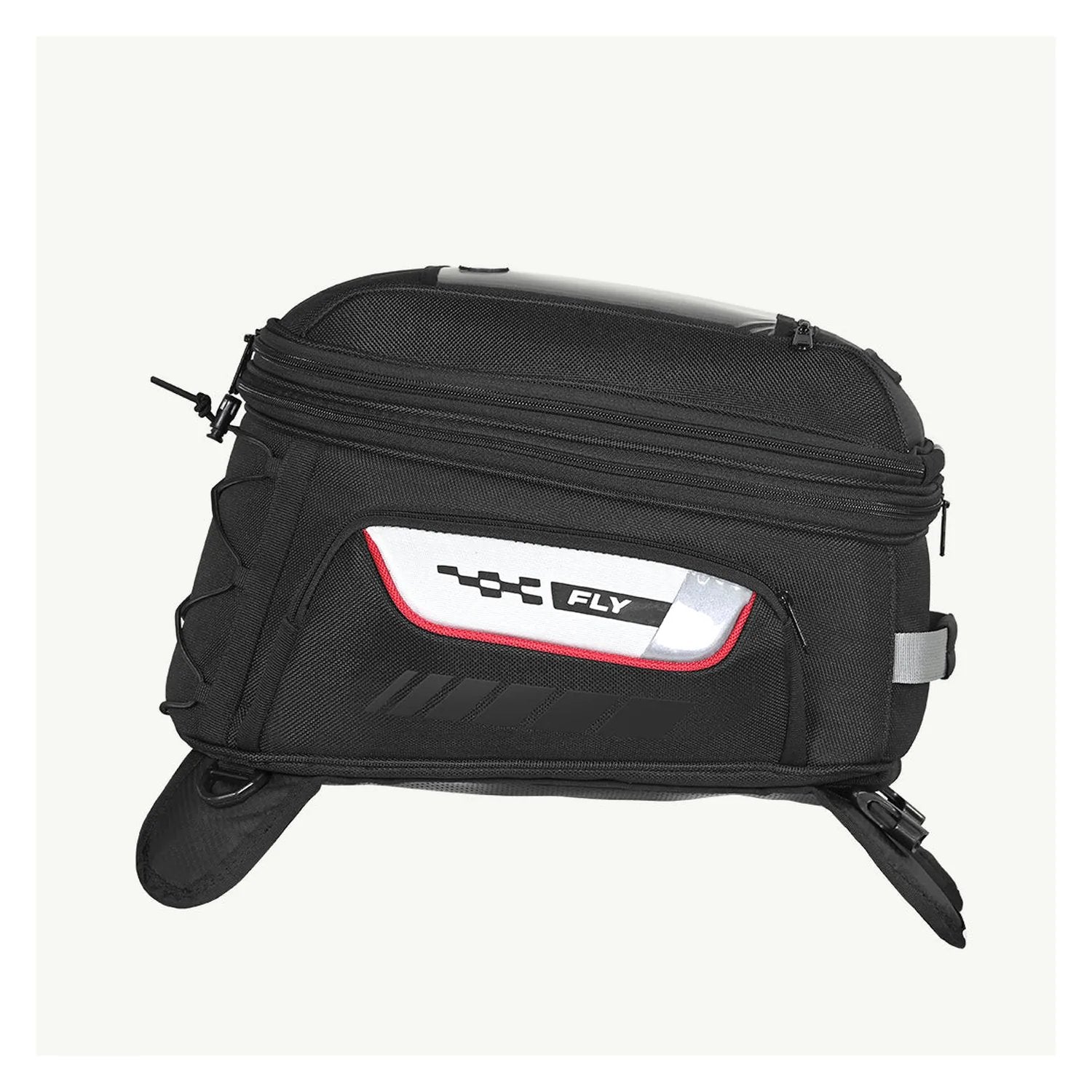 Viaterra Fly V3 tank bag top pocket and zip detail
