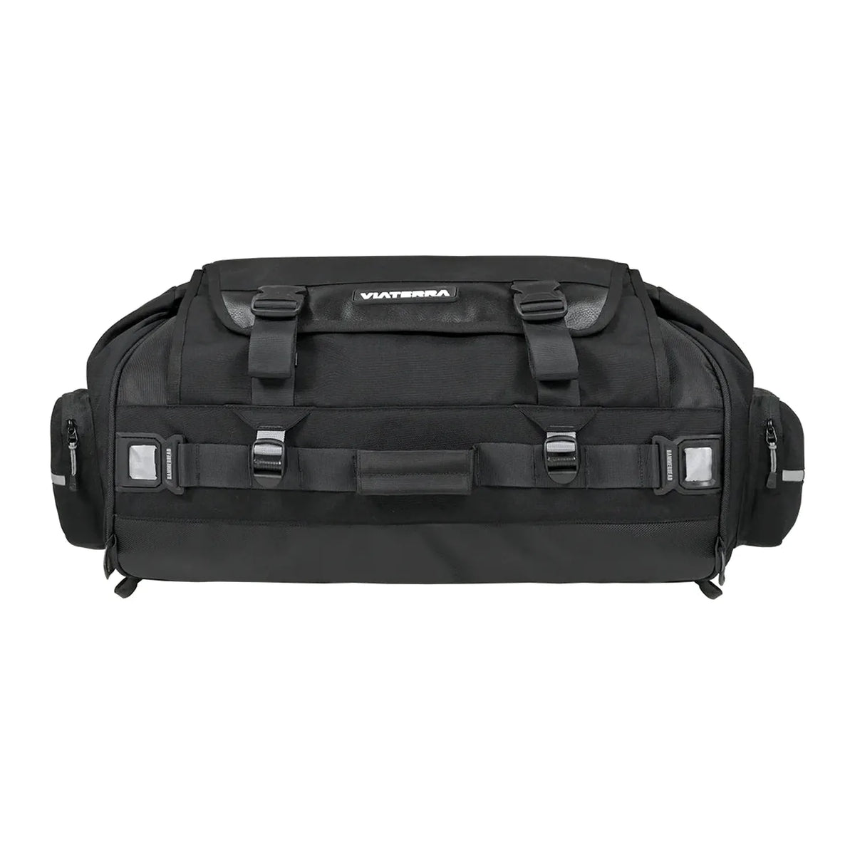 Viaterra Hammerhead 75L tail bag side profile showing full capacity