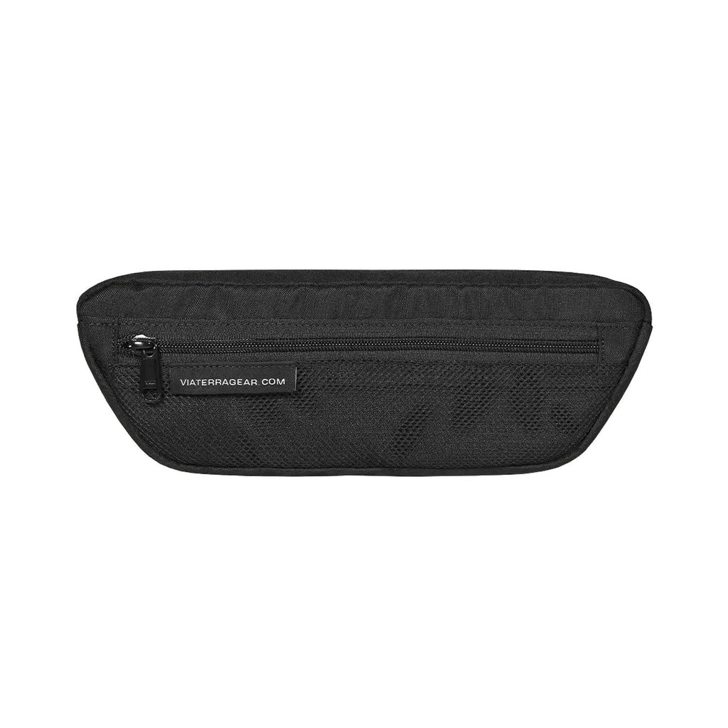 Viaterra handlebar trailpack fitted to a motorcycle handlebar