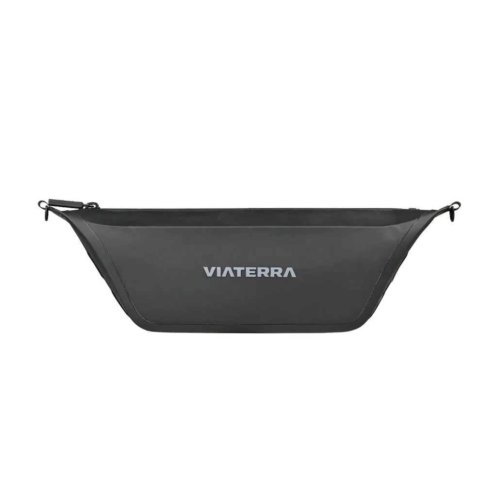 Viaterra waterproof handlebar bag fitted to a motorcycle